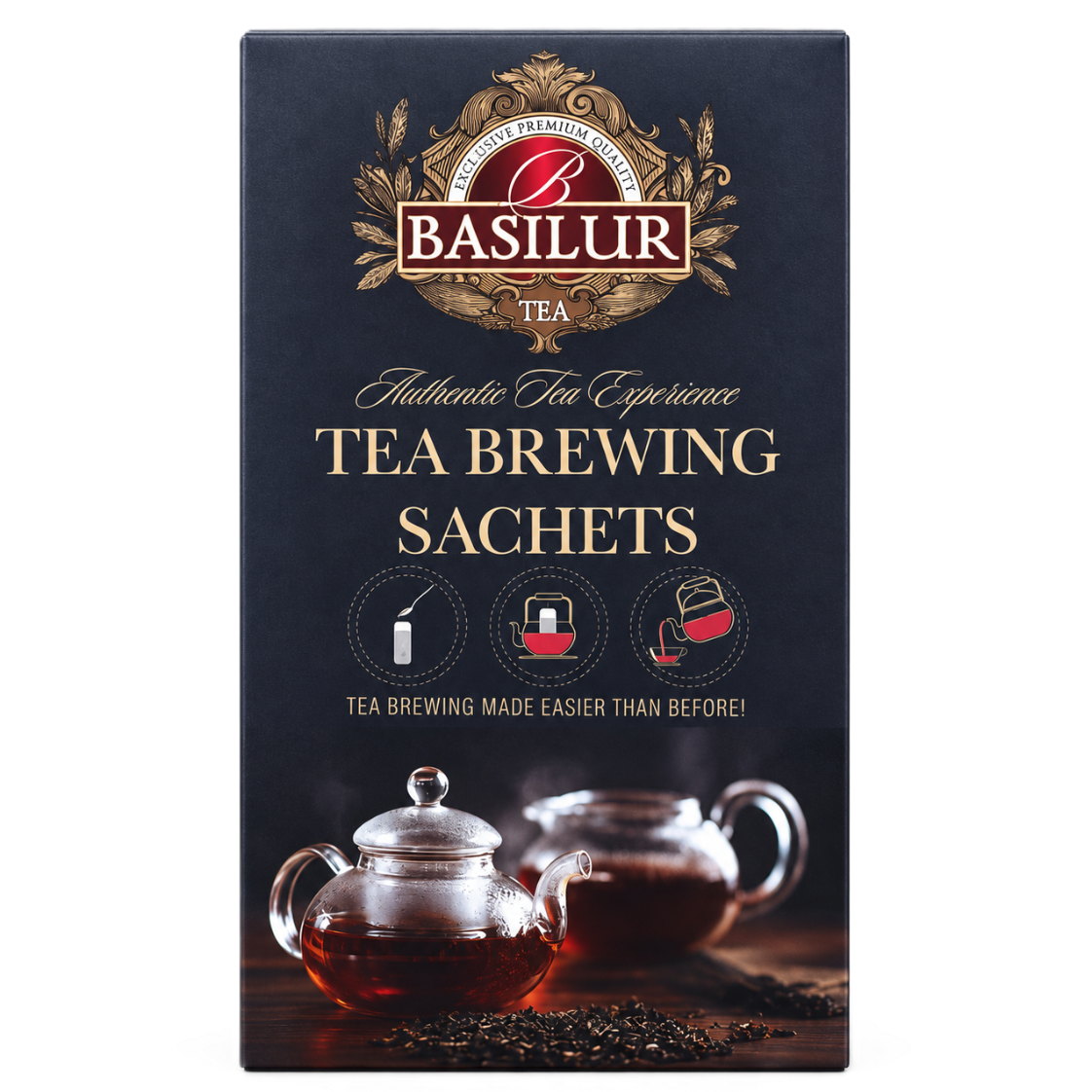 Oryginalne opakowanie Basilur Tea Brewing Sachets filtry papierowe do parzenia herbaty
