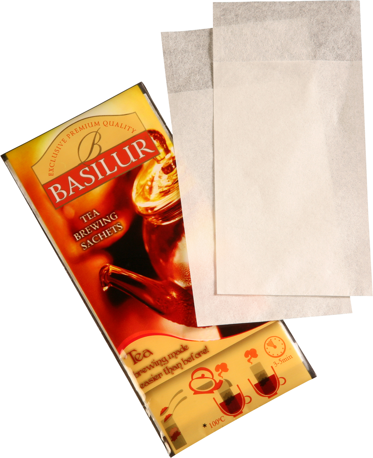 Papierowe filtry Basilur Tea Brewing Sachets do herbaty liściastej widok produktu