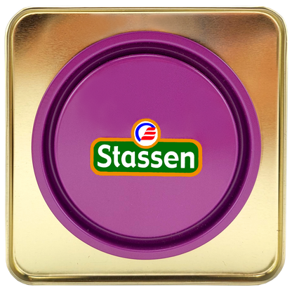 Herbata Stassen Earl Grey w metalowej puszce z logo Stassen – elegancki produkt premium.