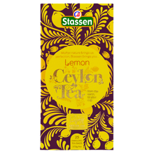Opakowanie herbaty Stassen Lemon Tea – czarna herbata cejlońska z cytryną.