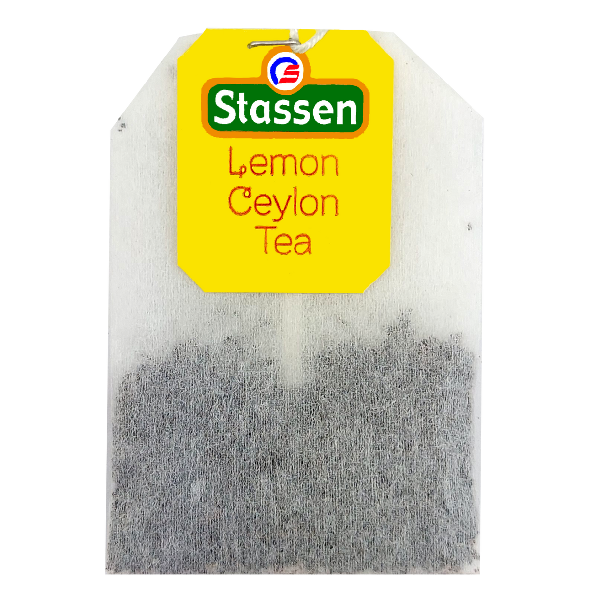 Torebka herbaty Stassen Lemon Tea z metką.