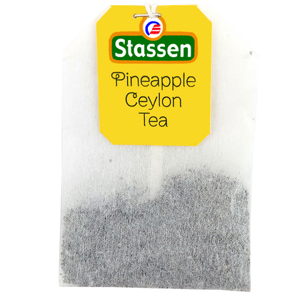 Saszetka herbaty Stassen Pineapple Tea – owocowa herbata czarna w kopercie.