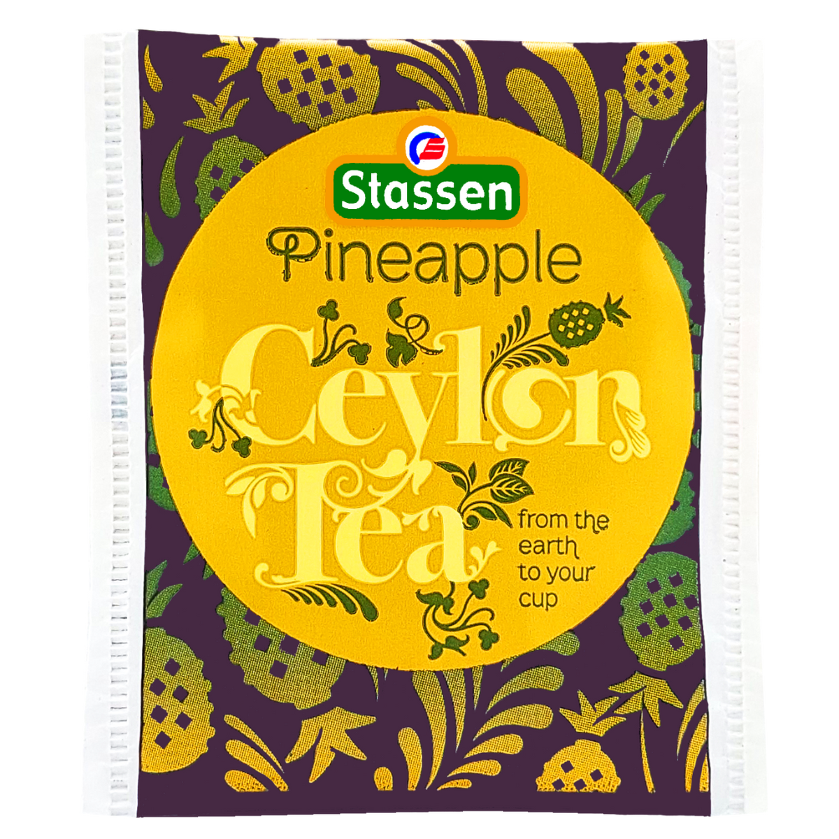 Torebka herbaty z zawieszką Stassen Pineapple Tea – czarna herbata cejlońska w torebce.