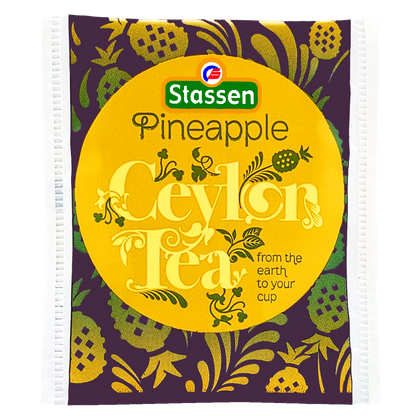 Torebka herbaty z zawieszką Stassen Pineapple Tea – czarna herbata cejlońska w torebce.