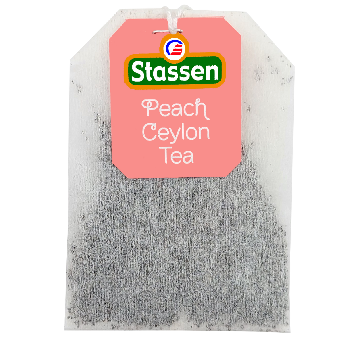 Saszetka herbaty Stassen Peach Tea – owocowa herbata czarna w kopercie.