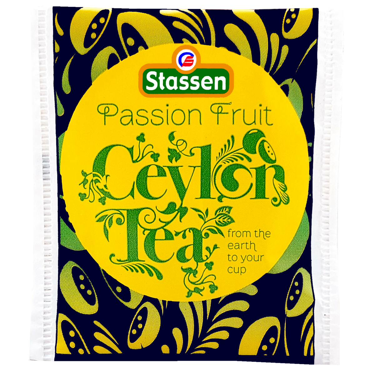Koperta herbaty Stassen Passion Fruit Ceylon Tea – czarna herbata z marakują w saszetkach.
