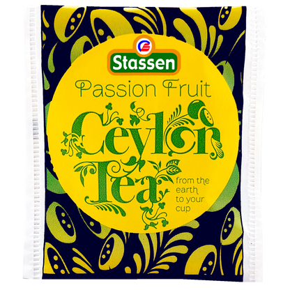Koperta herbaty Stassen Passion Fruit Ceylon Tea – czarna herbata z marakują w saszetkach.