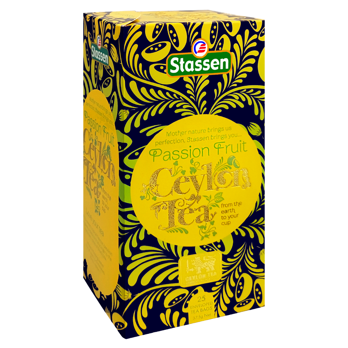 Saszetka herbaty czarnej Stassen Passion Fruit Ceylon Tea – aromatyczna herbata cejlońska z nutą marakui.