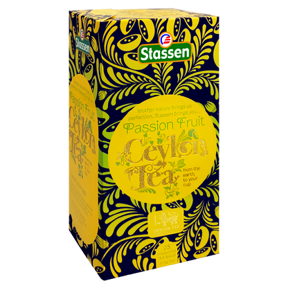 Saszetka herbaty czarnej Stassen Passion Fruit Ceylon Tea – aromatyczna herbata cejlońska z nutą marakui.