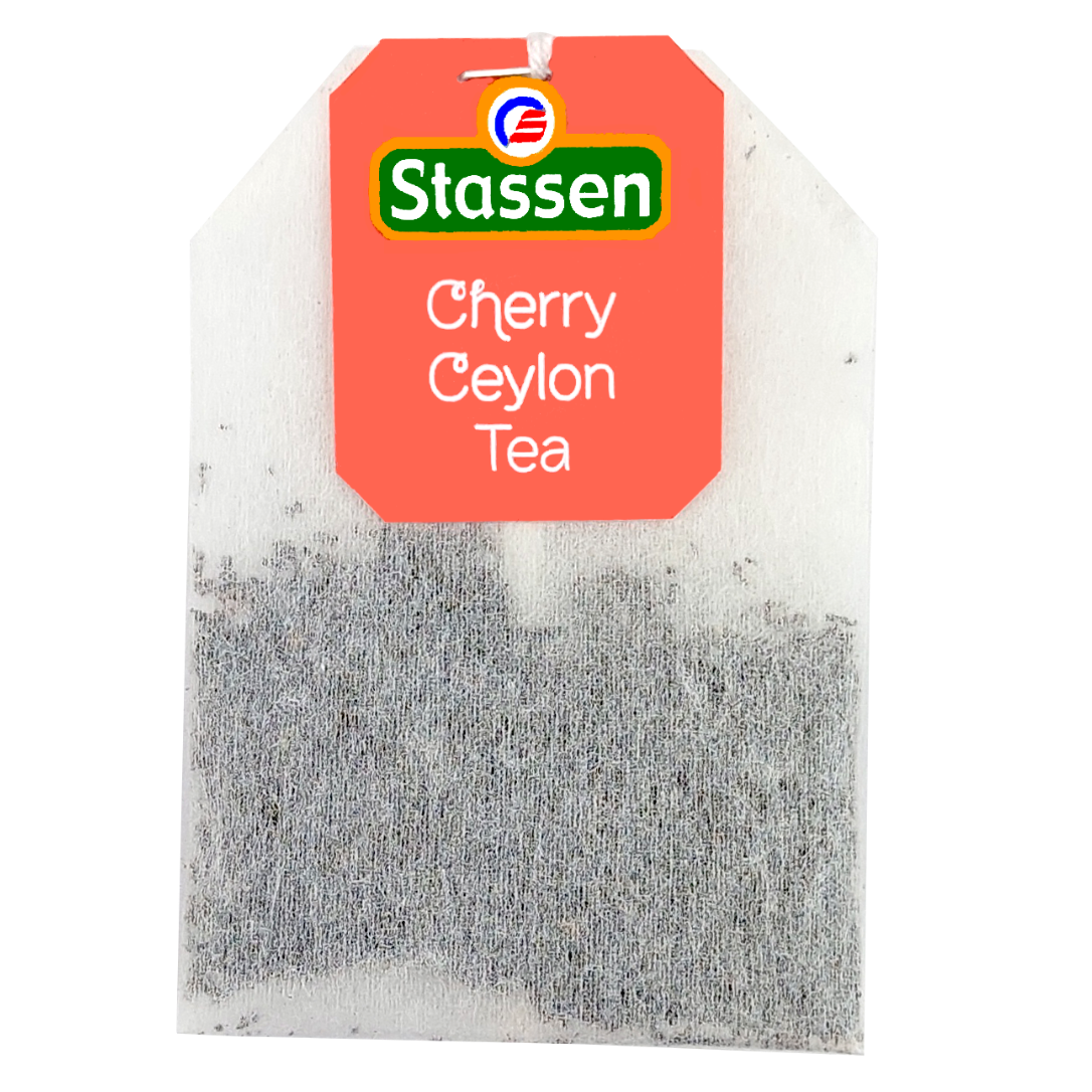 Torebka herbaty Stassen Cherry Ceylon Tea – aromatyczna herbata cejlońska z wiśniowym smakiem.