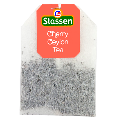Torebka herbaty Stassen Cherry Ceylon Tea – aromatyczna herbata cejlońska z wiśniowym smakiem.