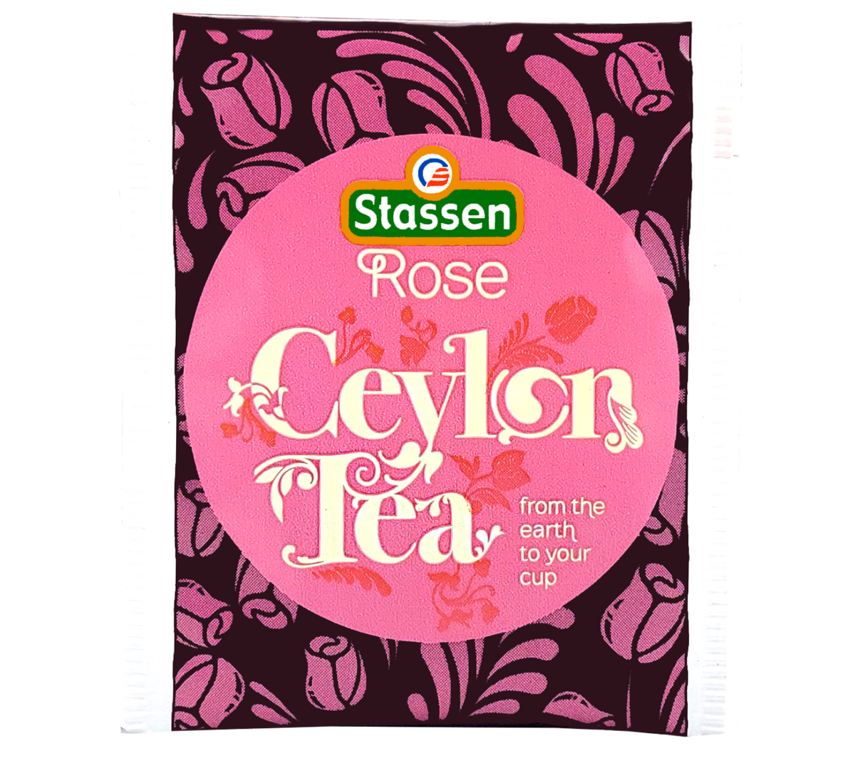 Koperta herbaty Stassen Rose Tea – czarna herbata cejlońska z różanym aromatem.