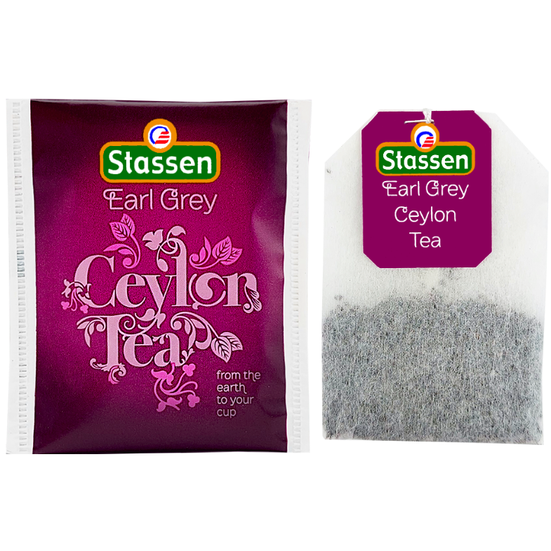 Zestaw koperty i torebki Stassen Earl Grey – aromatyczna herbata cejlońska.