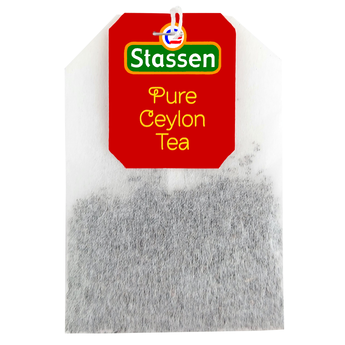 Torebka herbaty czarnej Stassen Pure Ceylon w kopercie, wysokiej jakości herbata cejlońska.