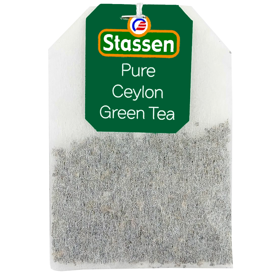 Torebka herbaty zielonej Stassen Pure Ceylon Green Tea.