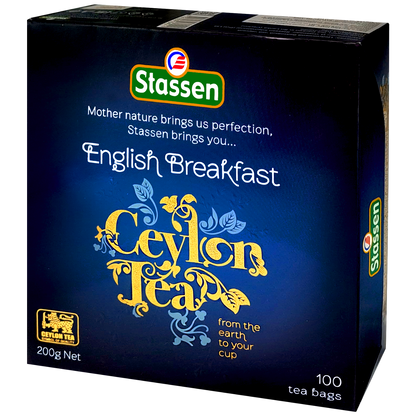 Mocna herbata czarna English Breakfast Stassen – opakowanie 100 torebek
