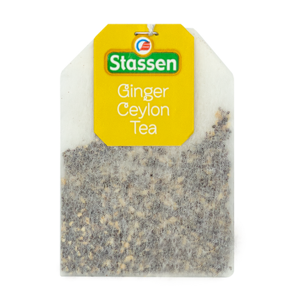 Torebka herbaty Ginger Tea Stassen – czarna herbata cejlońska z imbirem.