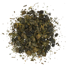 Susz herbaciany Basilur Moroccan Mint – mieszanka zielonej herbaty i liści mięty.