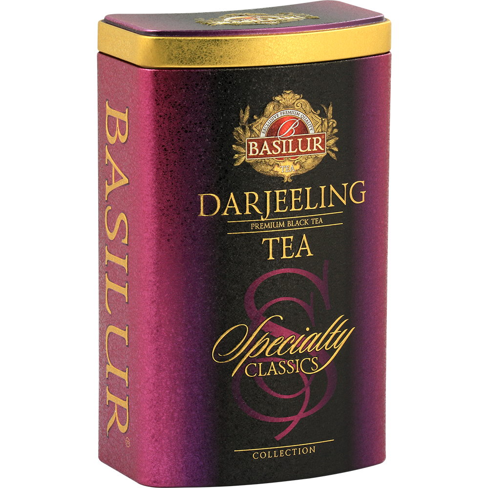 Herbata czarna Basilur Darjeeling w eleganckiej metalowej puszce z kolekcji Specialty Classics.