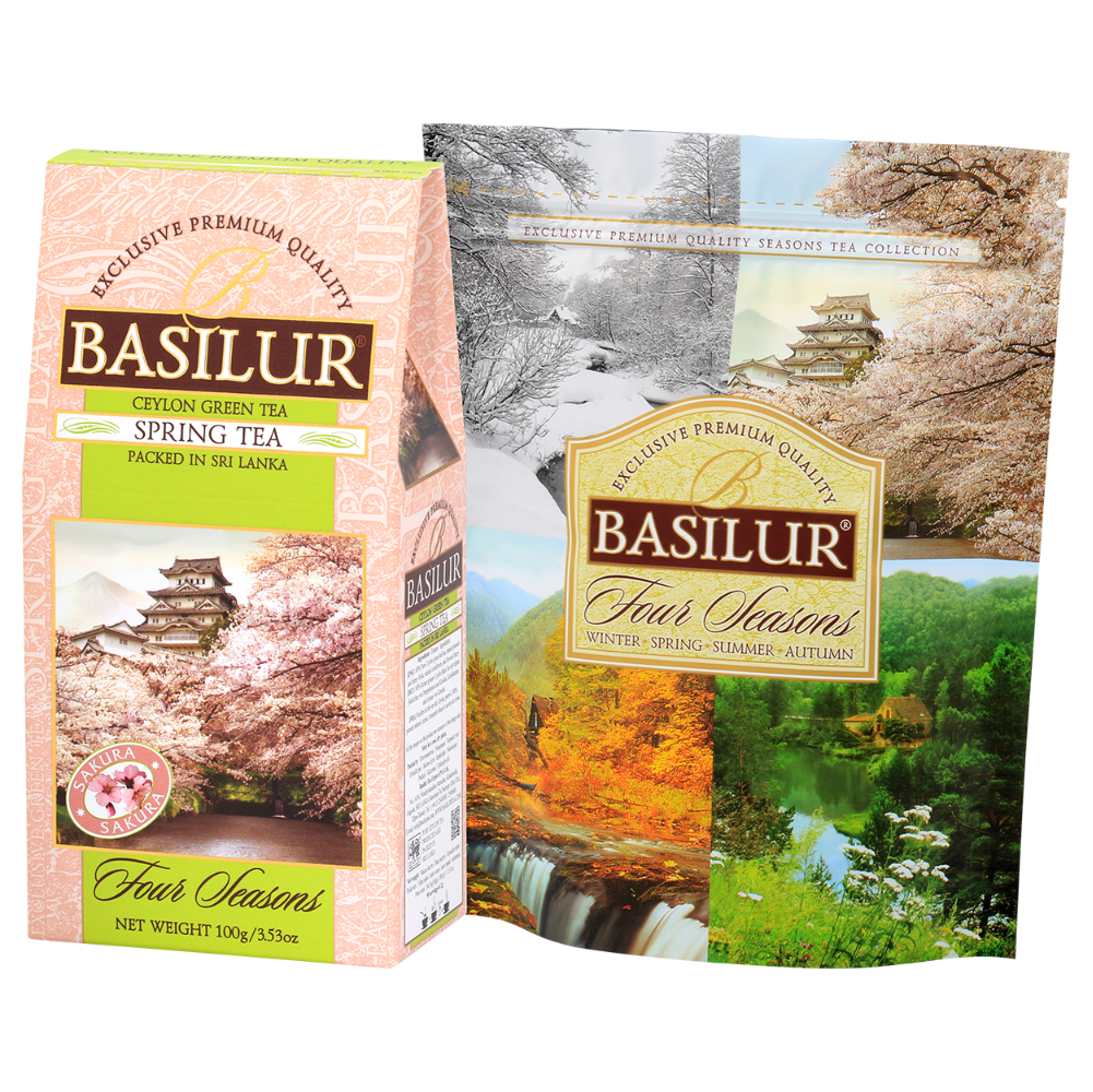 Opakowanie herbaty Basilur Spring Tea Four Seasons zielona herbata cejlońska