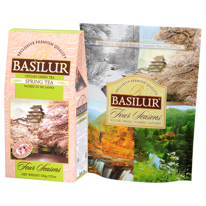 Opakowanie herbaty Basilur Spring Tea Four Seasons zielona herbata cejlońska