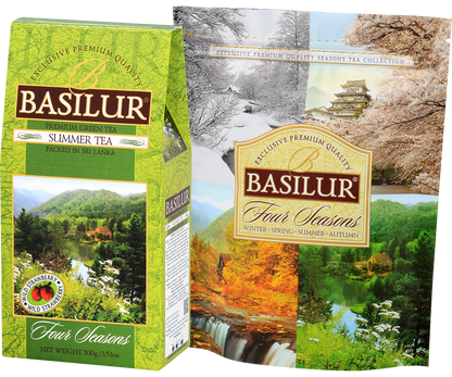 Zestaw Basilur Summer Tea i kolekcja Four Seasons – herbaty premium.