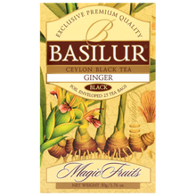 Czarna herbata Basilur Ginger w ozdobnym pudełku z serii Magic Fruits.