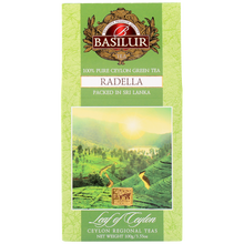Opakowanie herbaty Basilur Radella Green – zielona herbata cejlońska 100 g.