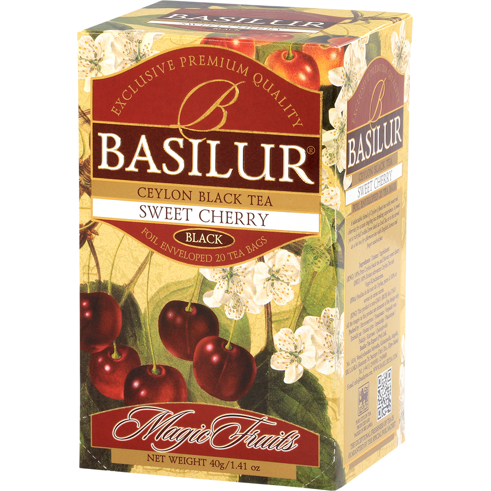 Herbata Basilur Sweet Cherry 25 x 2 g czarna herbata o smaku wisni