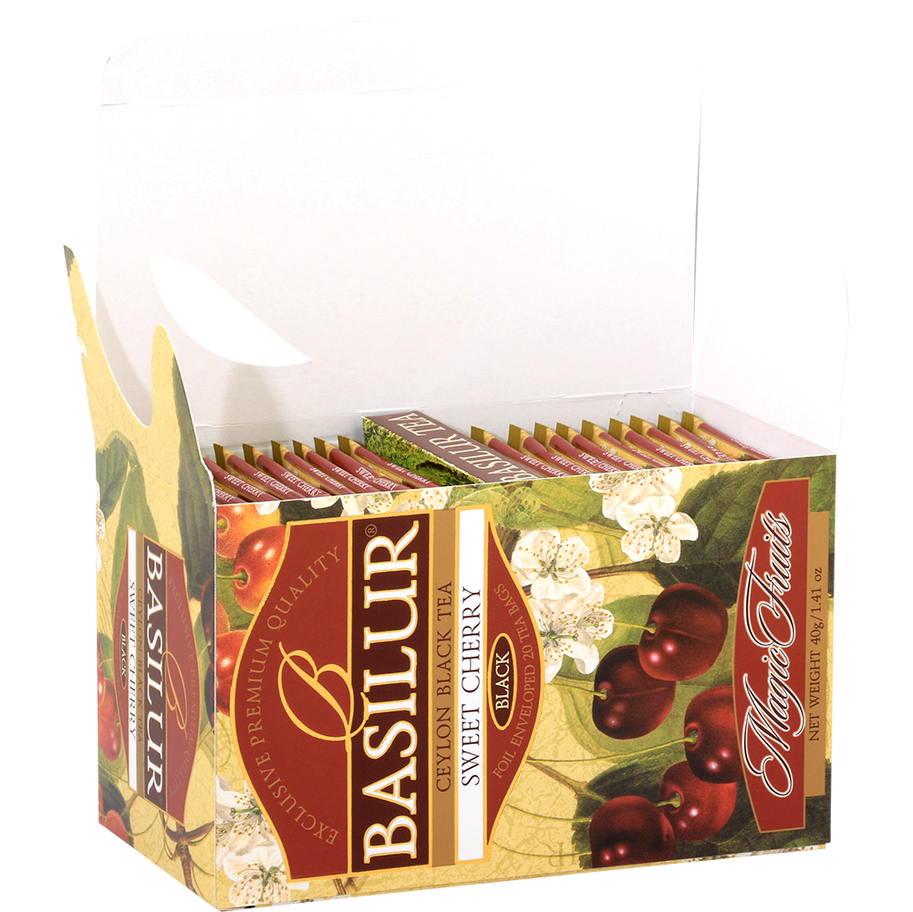 Otwarta herbata Basilur Sweet Cherry koperty 25 x 2 g czarna herbata smakowa