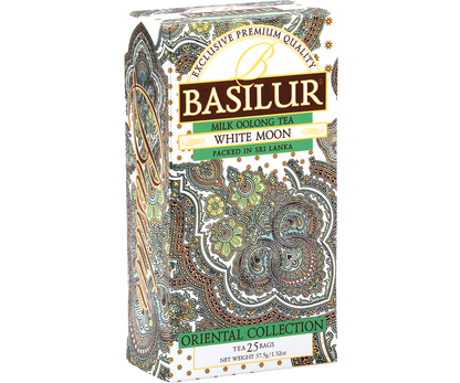 Herbata Basilur White Moon – pudełko z kolekcji Oriental Collection.