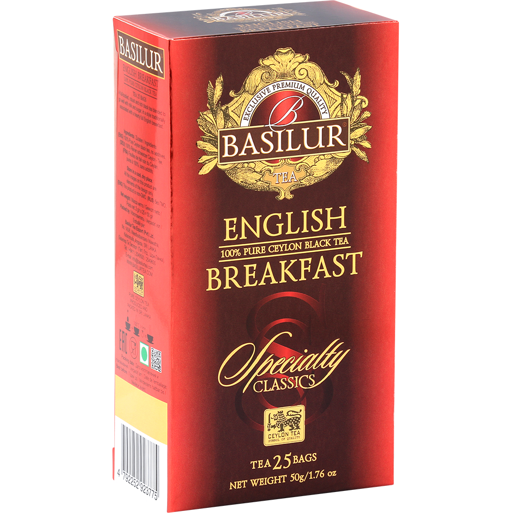 Czarna herbata Basilur English Breakfast – klasyczna mieszanka Ceylon Tea.