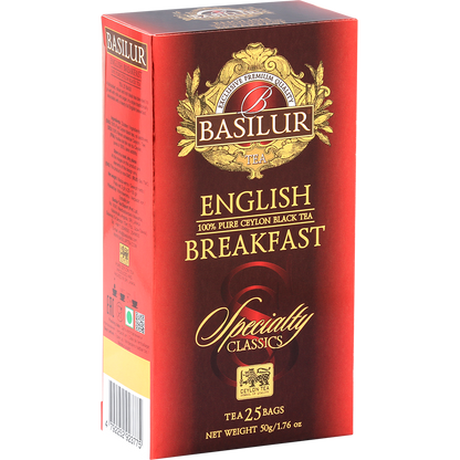 Czarna herbata Basilur English Breakfast – klasyczna mieszanka Ceylon Tea.