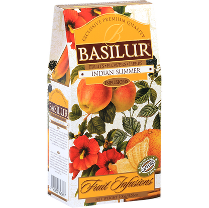 Basilur Indian Summer 100 g, pudełko z lewej strony