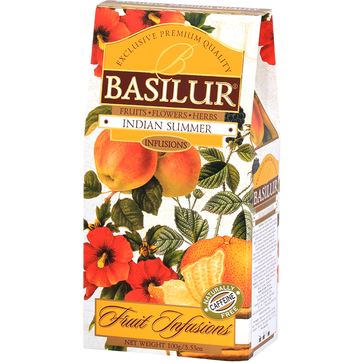 Basilur Indian Summer 100 g, pudełko z prawej strony