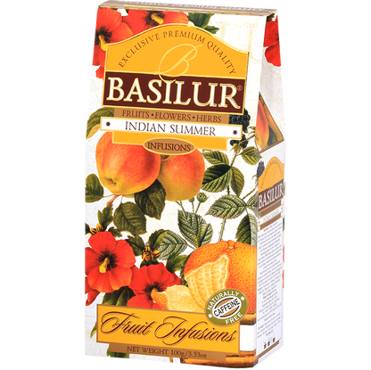 Basilur Indian Summer 100 g, pudełko z prawej strony