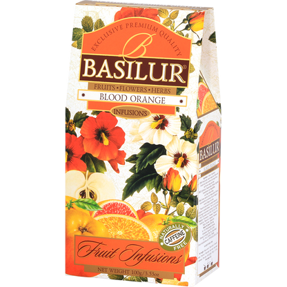 Herbata Basilur Blood Orange – pudełko owocowego naparu 100 g.