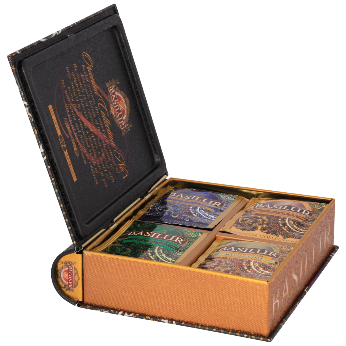 Zestaw herbat Basilur Oriental Collection No. 1 w eleganckim pudełku książce.