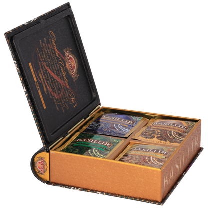Zestaw herbat Basilur Oriental Collection No. 1 w eleganckim pudełku książce.