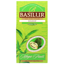 Opakowanie zielonej herbaty Basilur Soursop z kolekcji Magic Fruits