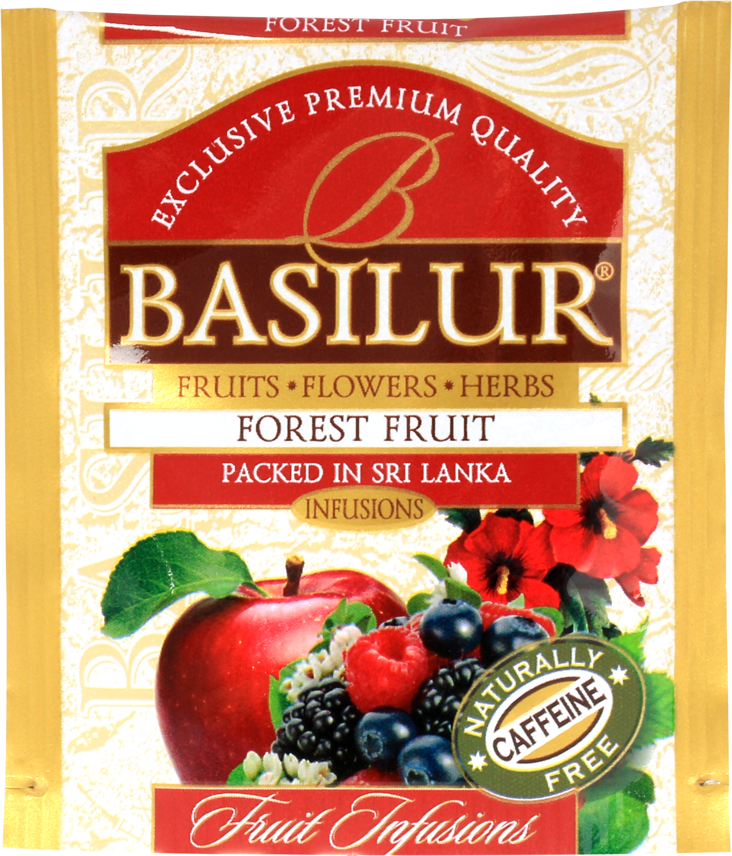 Koperta z herbatą basilur forest fruit.