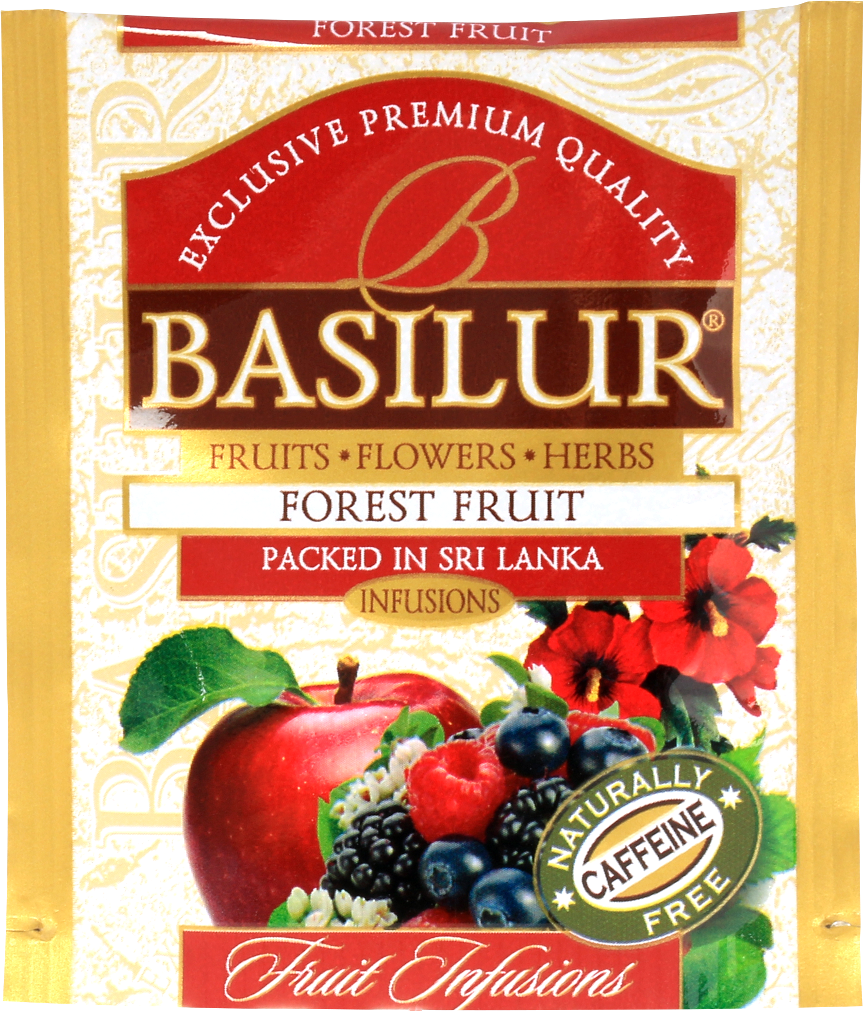 Koperta z herbatą basilur forest fruit.