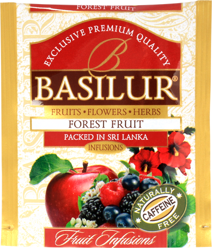Koperta z herbatą basilur forest fruit.