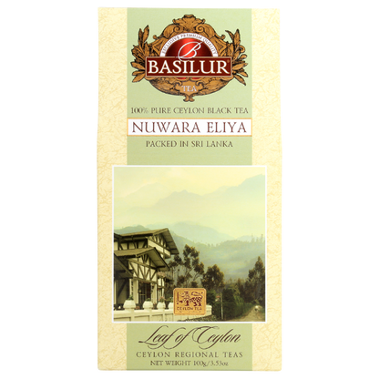 Zdjęcie opakowania herbaty Basilur Nuwara Eliya czarna herbata cejlońska premium
