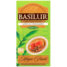 Zielona herbata Basilur Apple & Cinnamon Magic Fruits opakowanie frontowe
