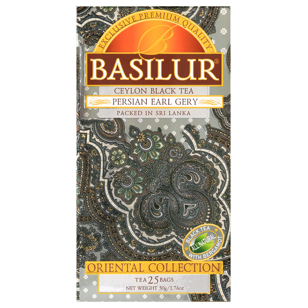 Herbata Basilur Persian Earl Grey w ozdobnym opakowaniu z kolekcji Oriental Collection