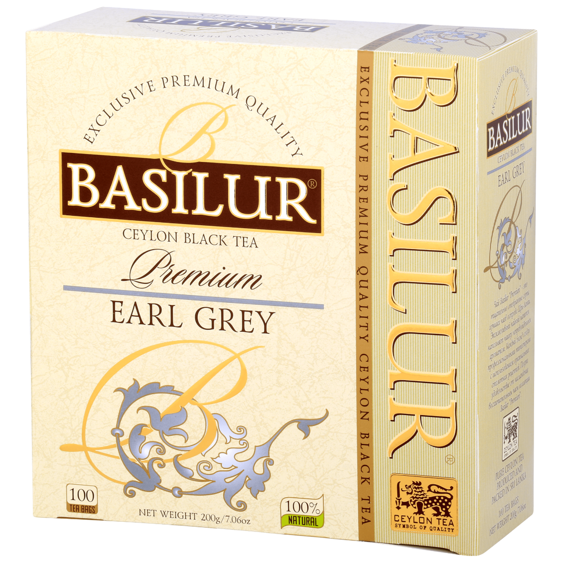 Opakowanie Basilur Earl Grey – elegancka czarna herbata z nutą bergamotki