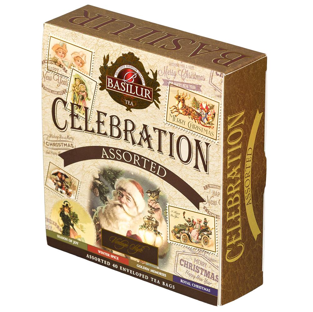 Zestaw herbat Basilur Celebration widok pod kątem