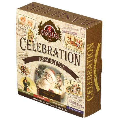 Zestaw herbat Basilur Celebration widok pod kątem