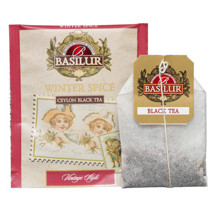 Herbata Basilur Winter Spice koperta i torebka